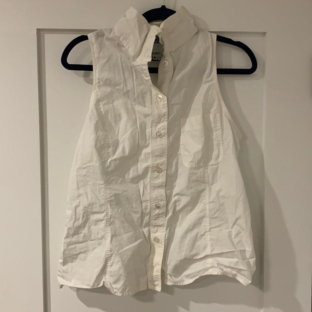 Moschino Italian White linen top